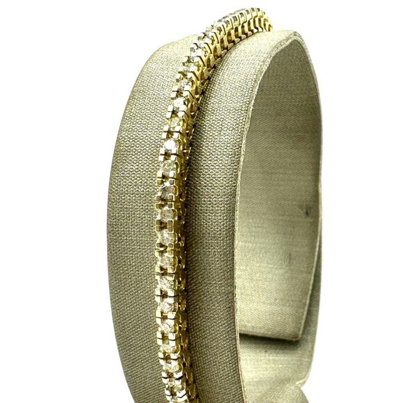 14K Yellow Gold 1.95cttw Diamond Tennis Bracelet JAGi Cert. (16023) - Picture 5 of 8